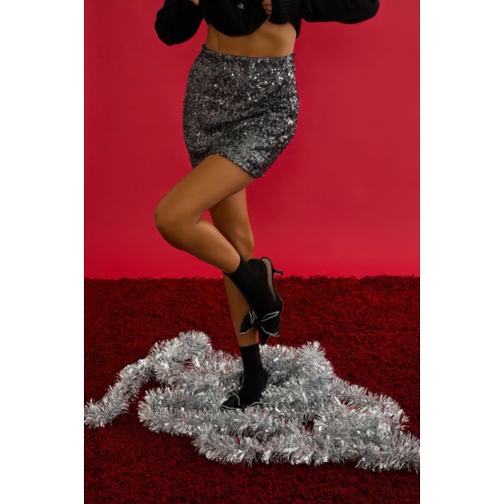 Beach Riot Trixie Skirt Gunmetal - Picture 3 of 3